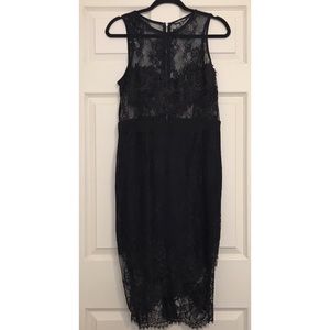 Black lace Charlotte Russe dress